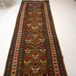 Caucasian Karabakh Runner Rug | 3' 1" x 11' 3" - Rug the Rock - multicolor colorRunner Rugyellow color