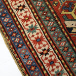Caucasian Karabakh Runner Rug | 3' 1" x 11' 3" - Rug the Rock - multicolor colorRunner Rugyellow color