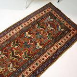 Caucasian Karabakh Runner Rug | 3' 1" x 11' 3" - Rug the Rock - multicolor colorRunner Rugyellow color
