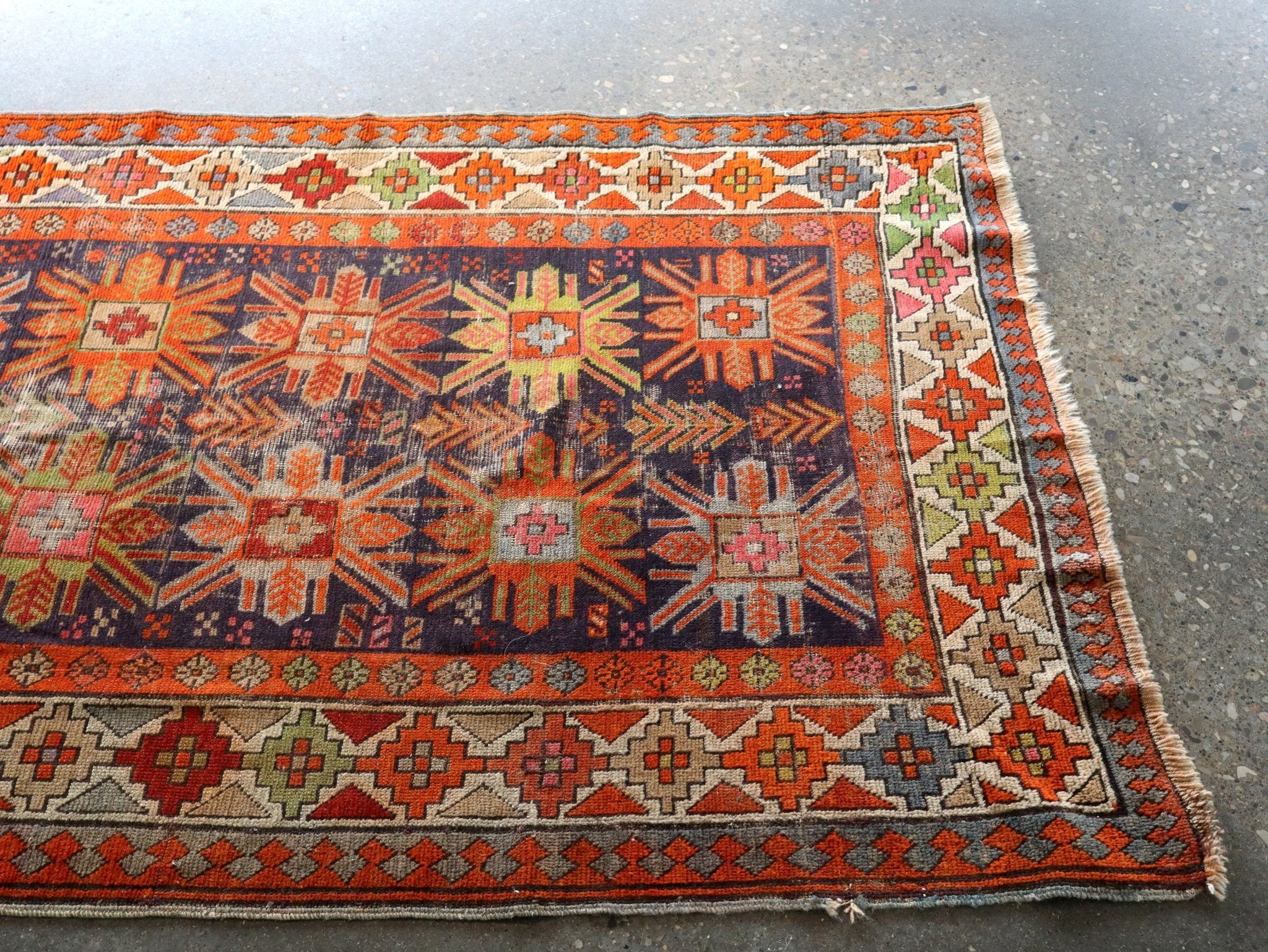 Caucasian Kazak Runner Rug | 3' 11" x 8' 10" - Rug the Rock - available
