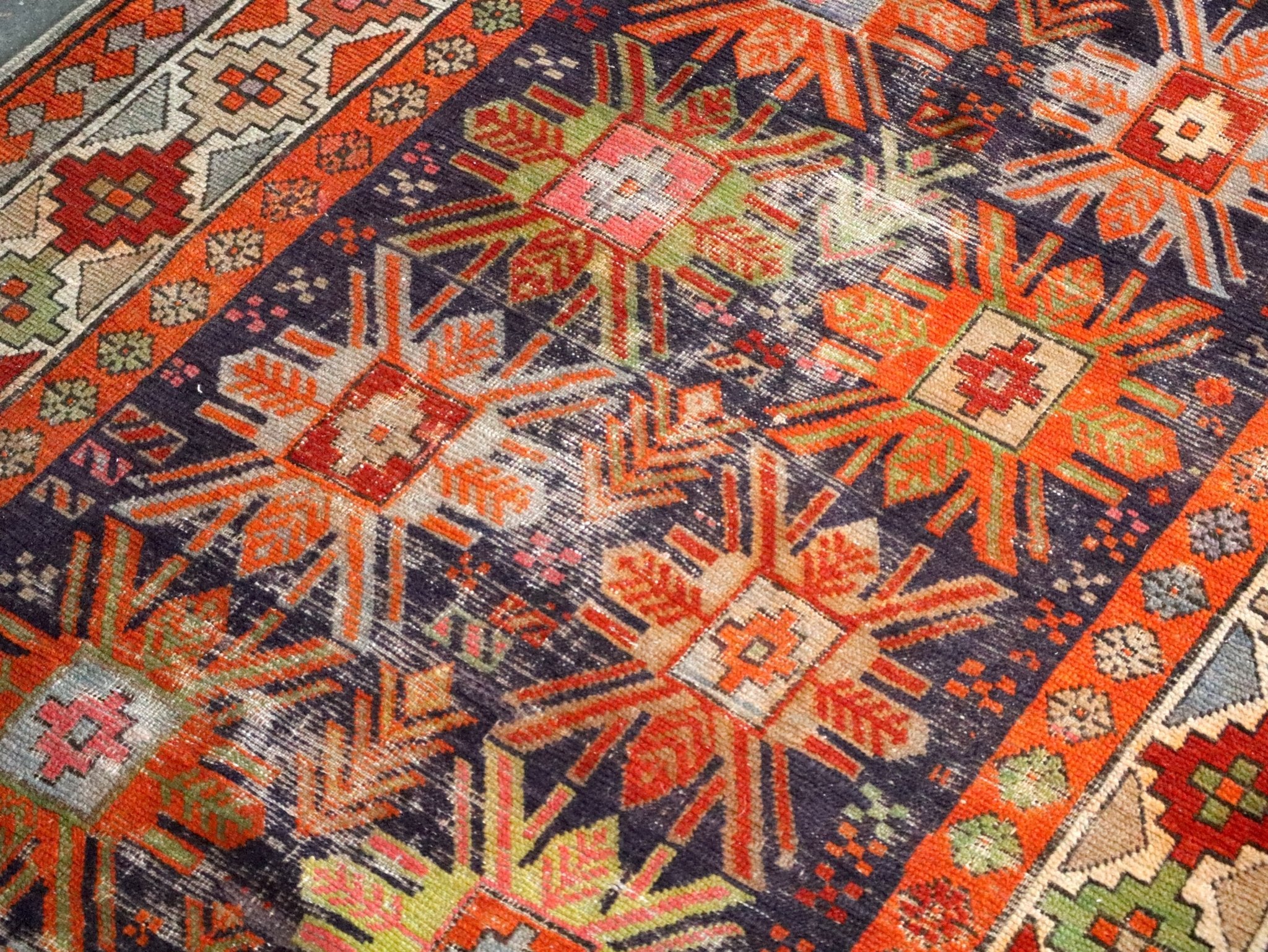 Caucasian Kazak Runner Rug | 3' 11" x 8' 10" - Rug the Rock - available