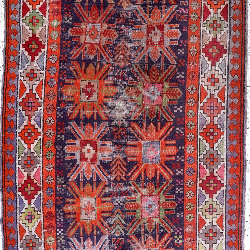 Caucasian Kazak Runner Rug | 3' 11" x 8' 10" - Rug the Rock - available