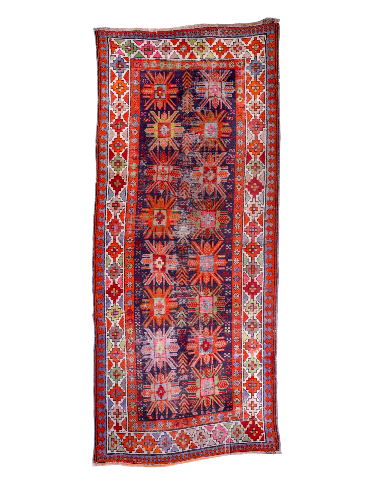 Caucasian Kazak Runner Rug | 3' 11" x 8' 10" - Rug the Rock - available
