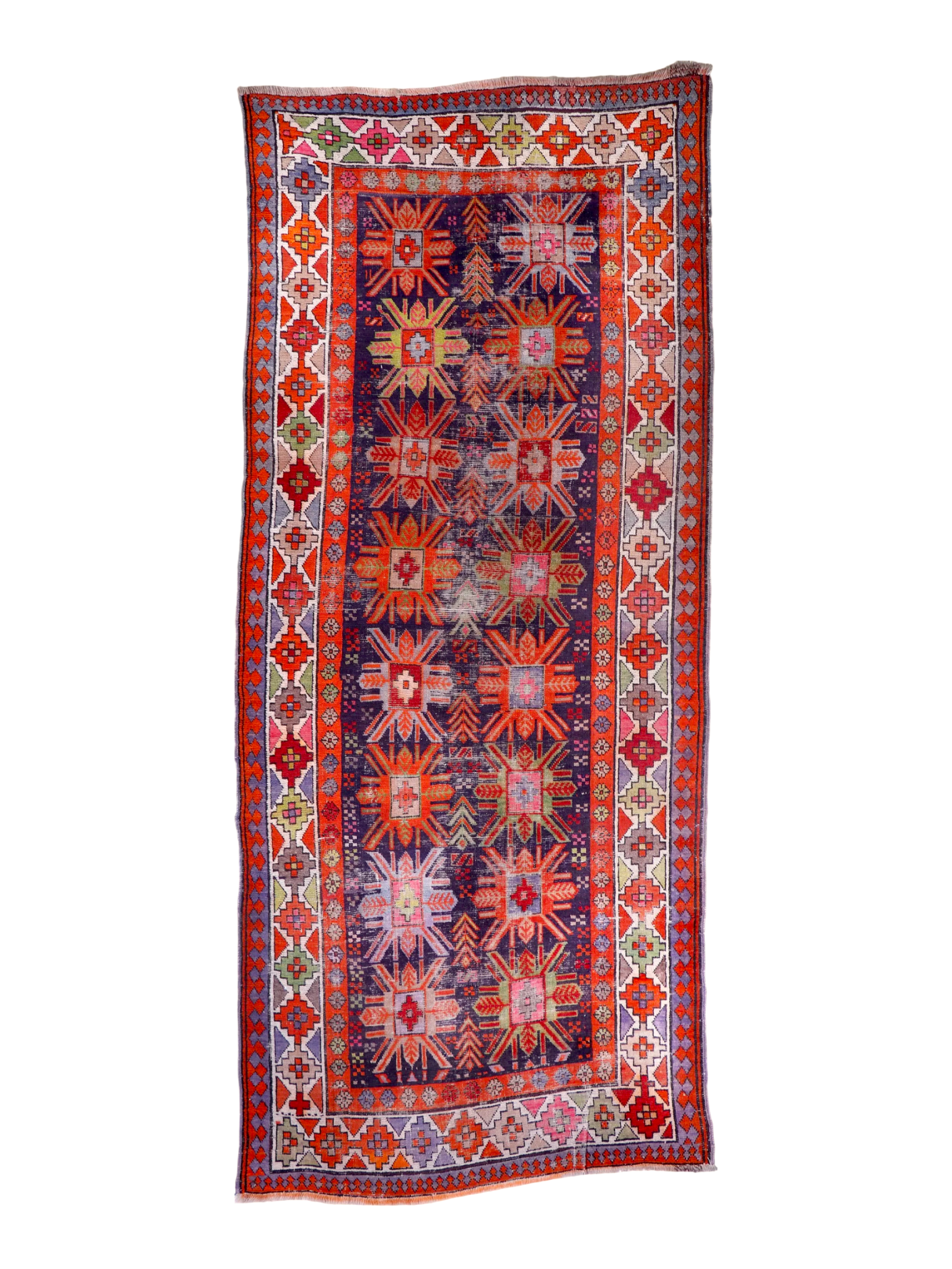 Caucasian Kazak Runner Rug | 3' 11" x 8' 10" - Rug the Rock - available