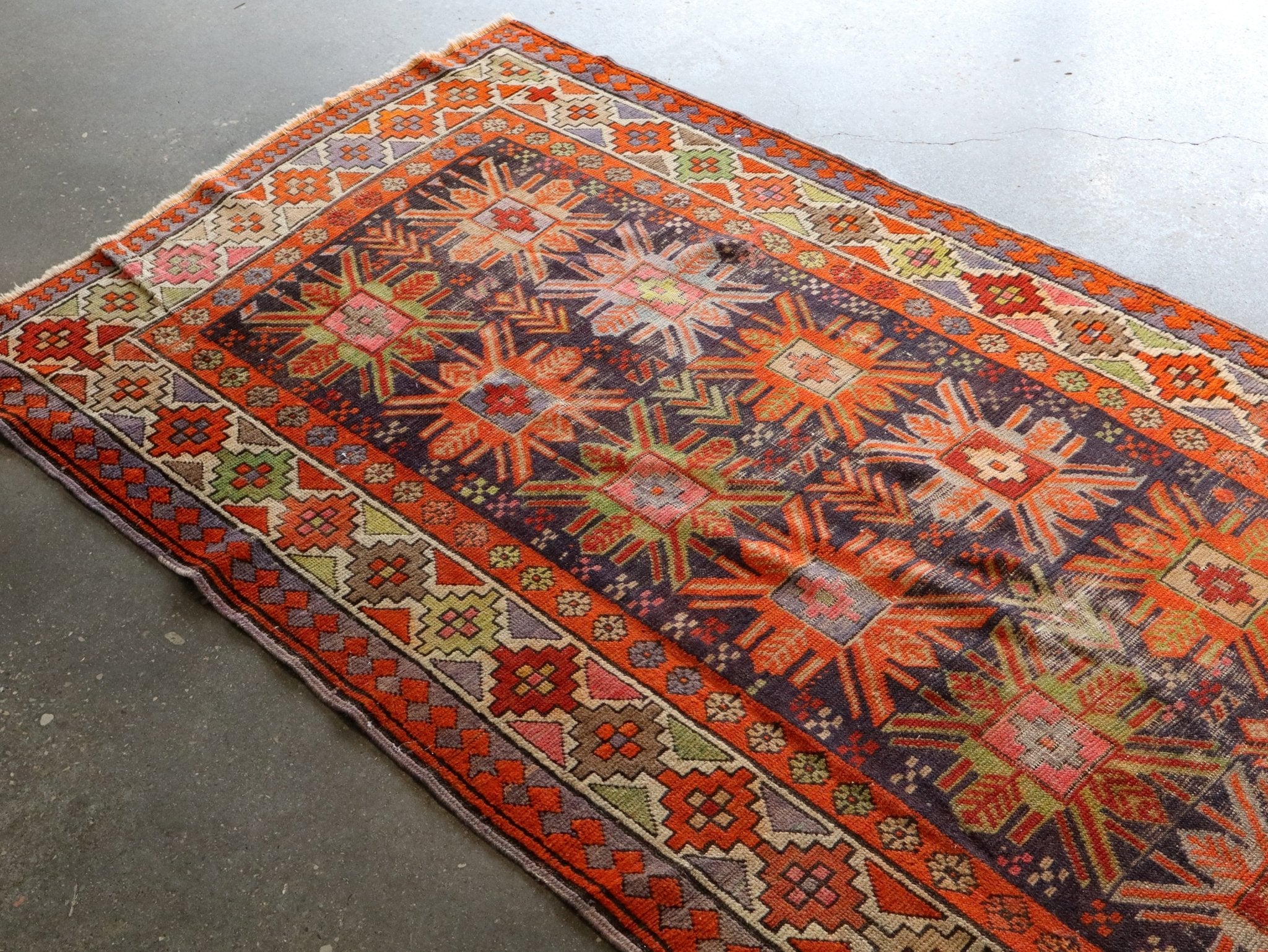 Caucasian Kazak Runner Rug | 3' 11" x 8' 10" - Rug the Rock - available
