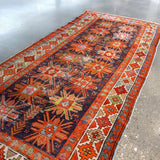 Caucasian Kazak Runner Rug | 3' 11" x 8' 10" - Rug the Rock - available