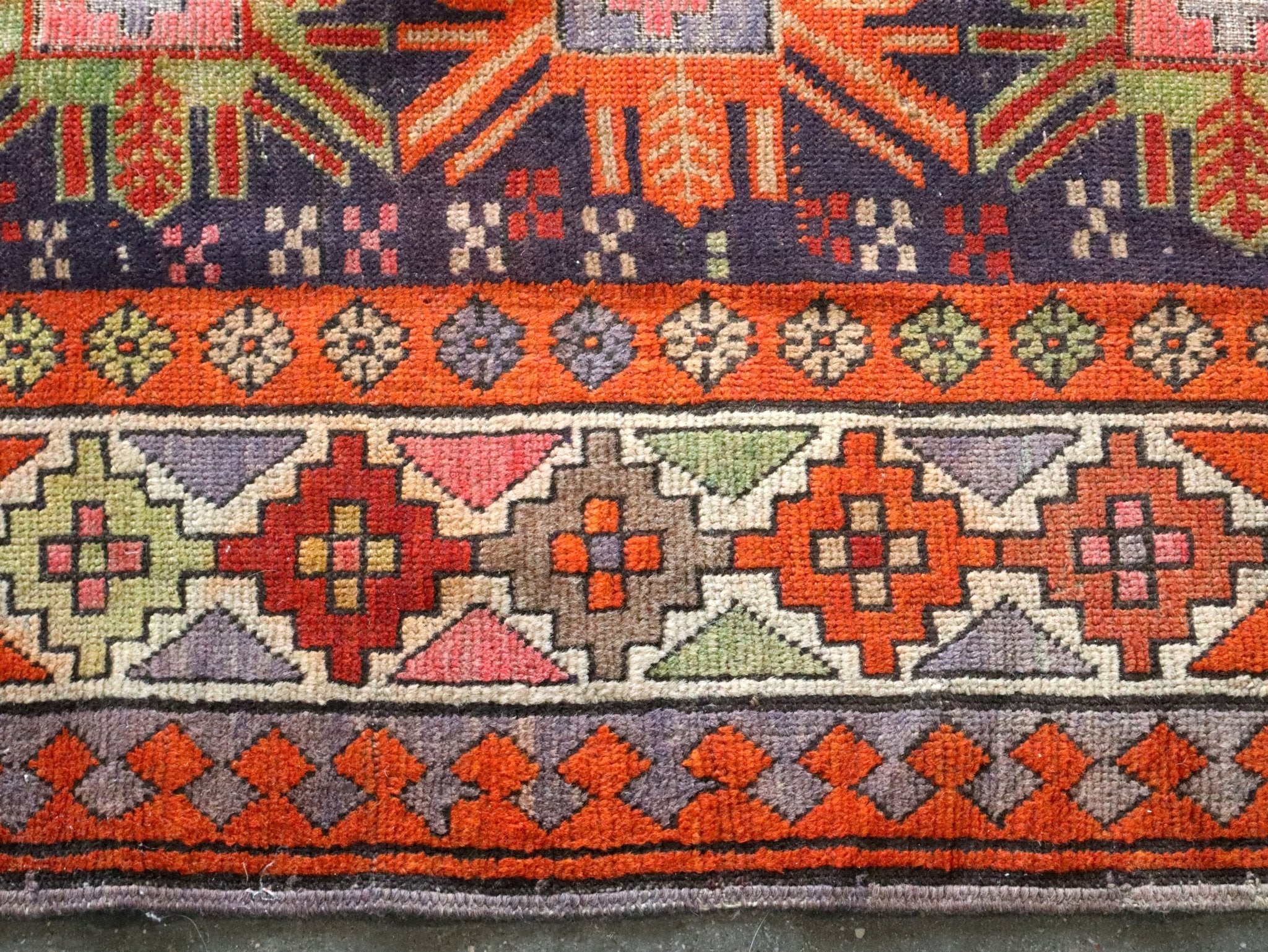 Caucasian Kazak Runner Rug | 3' 11" x 8' 10" - Rug the Rock - available