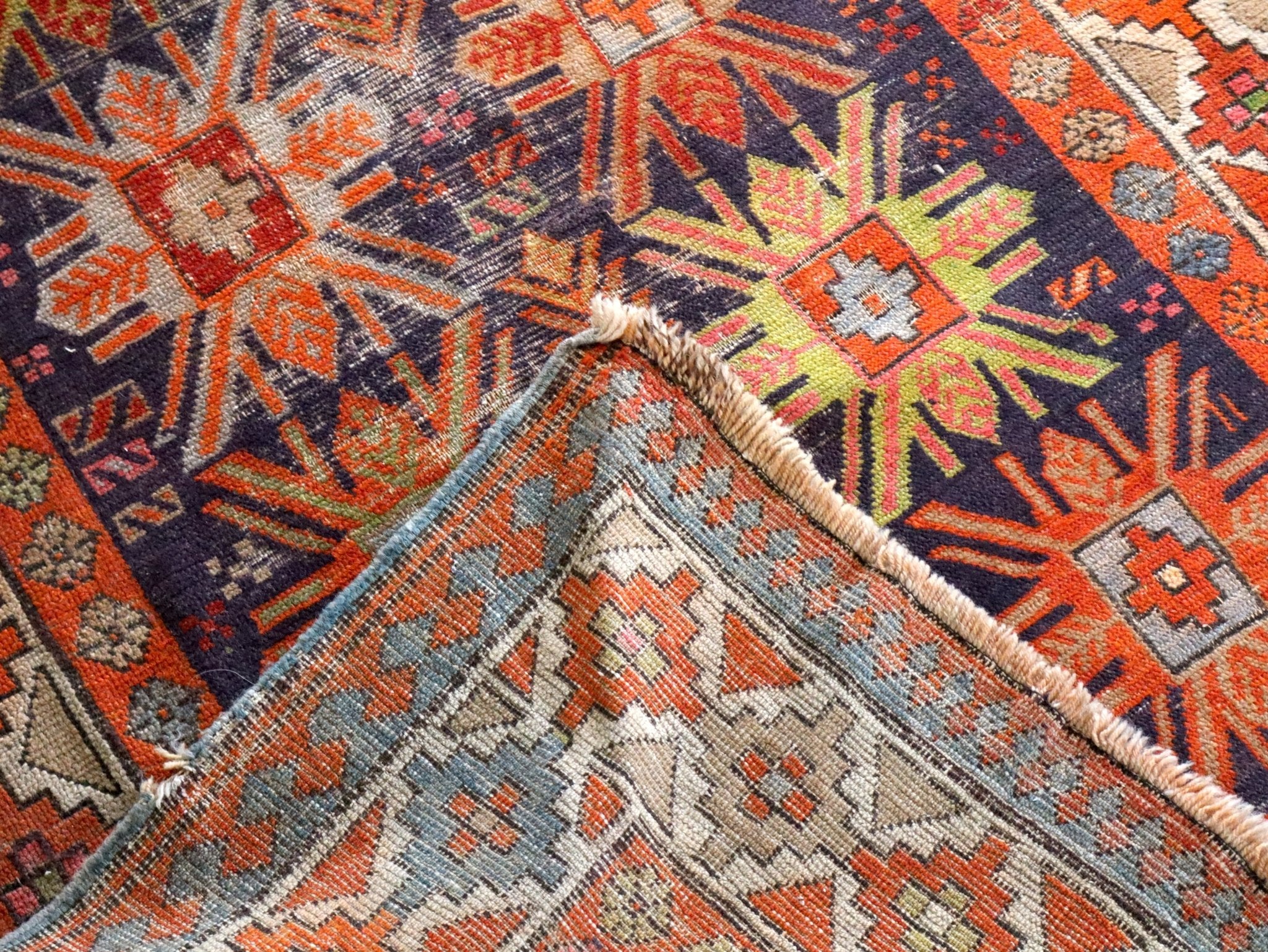 Caucasian Kazak Runner Rug | 3' 11" x 8' 10" - Rug the Rock - available