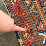 Caucasian Kazak Runner Rug | 3' 11" x 8' 10" Rug the Rock