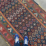 Caucasian Kazak Runner Rug | 3' 11" x 8' 10" Rug the Rock