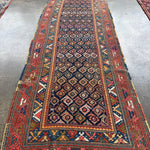 Caucasian Kazak Runner Rug | 3' 11" x 8' 10" Rug the Rock