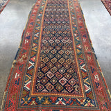 Caucasian Kazak Runner Rug | 3' 11" x 8' 10" Rug the Rock