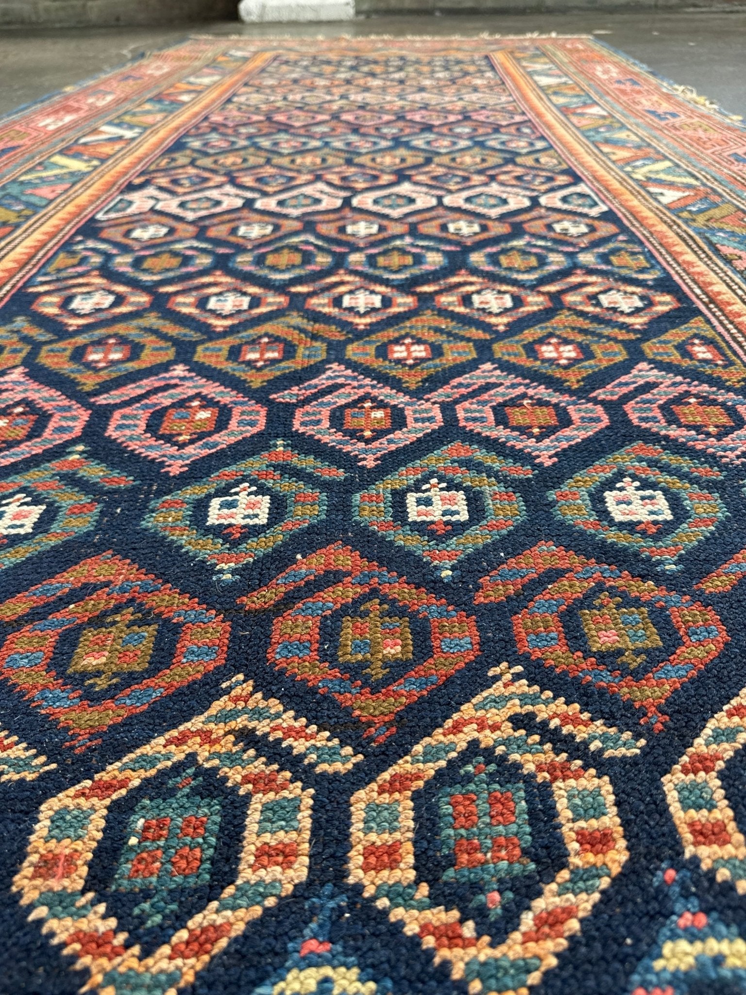 Caucasian Kazak Runner Rug | 3' 11" x 8' 10" Rug the Rock