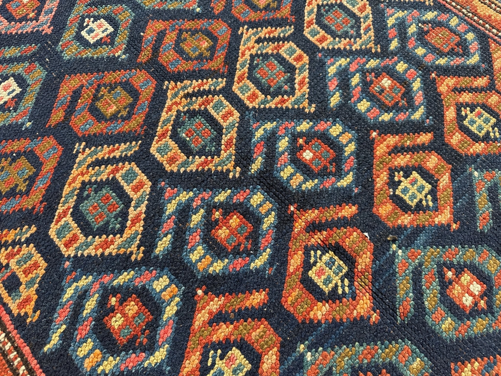 Caucasian Kazak Runner Rug | 3' 11" x 8' 10" Rug the Rock