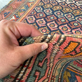 Caucasian Kazak Runner Rug | 3' 11" x 8' 10" Rug the Rock
