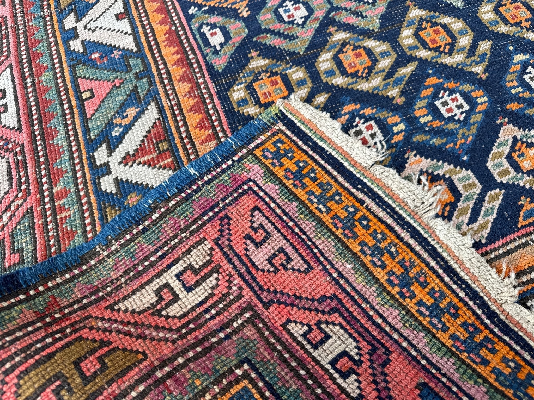 Caucasian Kazak Runner Rug | 3' 11" x 8' 10" Rug the Rock