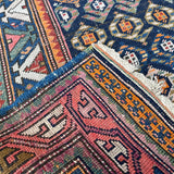 Caucasian Kazak Runner Rug | 3' 11" x 8' 10" Rug the Rock