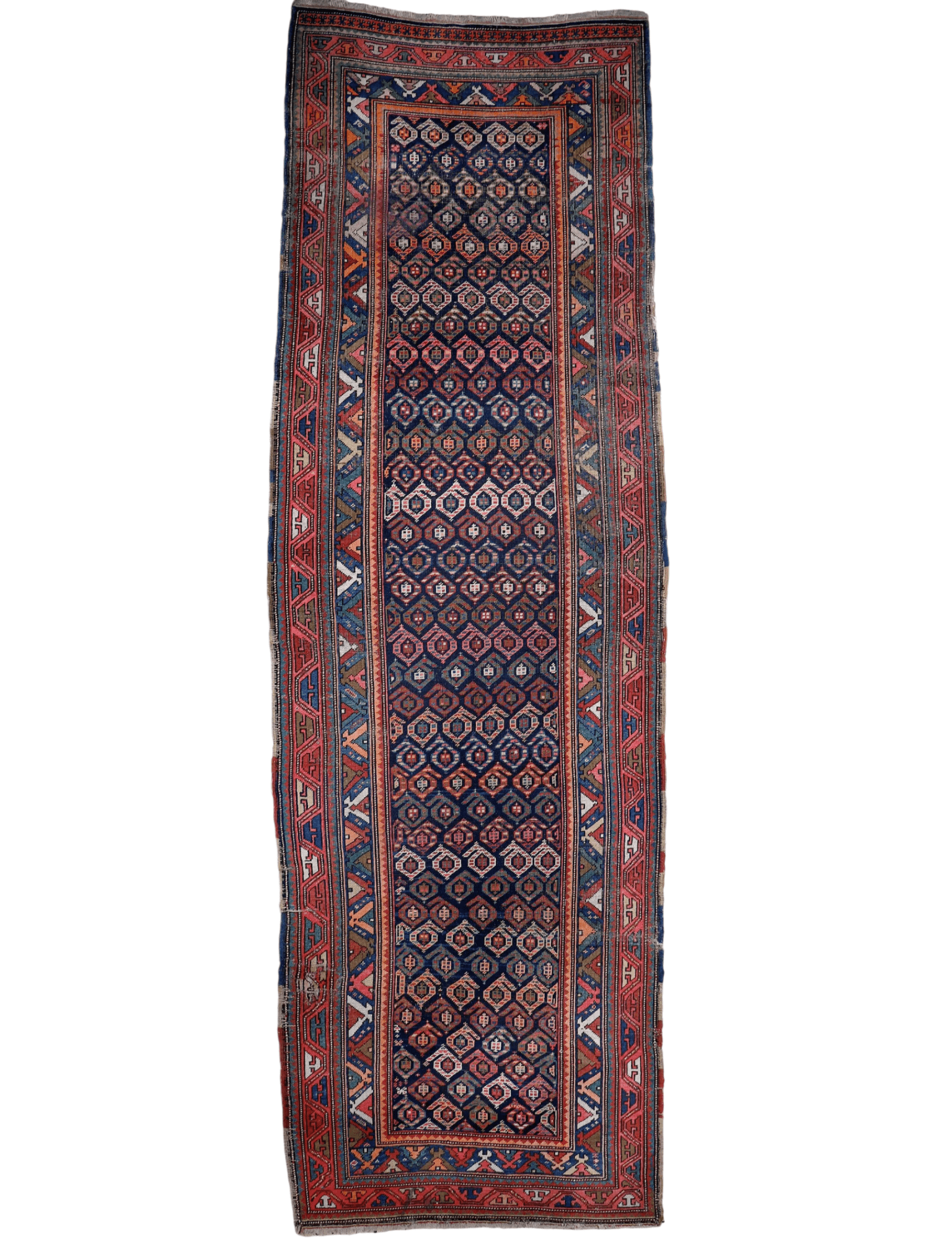 Caucasian Kazak Runner Rug | 4' 4" x 13' 9" - Rug the Rock - available