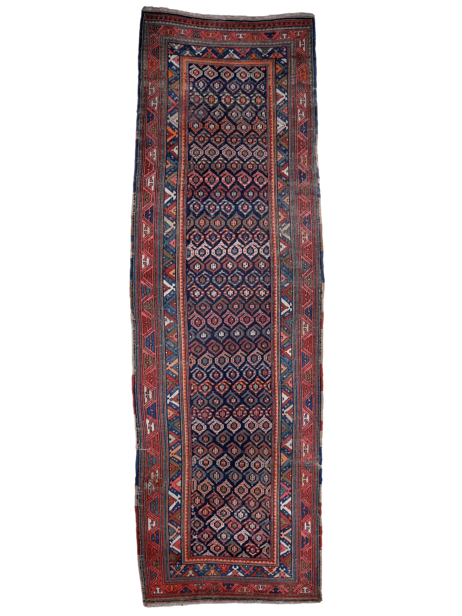 Caucasian Kazak Runner Rug | 3' 11" x 8' 10" Rug the Rock
