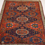 Caucasian Kuba Soumak Rug | 4' 6" x 5' 2" - Rug the Rock - caucasian rugsgreen colorKilim Rugs