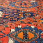 Caucasian Kuba Soumak Rug | 4' 6" x 5' 2" - Rug the Rock - caucasian rugsgreen colorKilim Rugs
