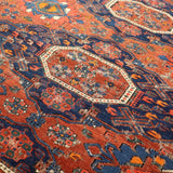 Caucasian Kuba Soumak Rug | 4' 6" x 5' 2" - Rug the Rock - caucasian rugsgreen colorKilim Rugs