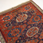 Caucasian Kuba Soumak Rug | 4' 6" x 5' 2" - Rug the Rock - caucasian rugsgreen colorKilim Rugs