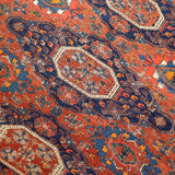 Caucasian Kuba Soumak Rug | 4' 6" x 5' 2" - Rug the Rock - caucasian rugsgreen colorKilim Rugs