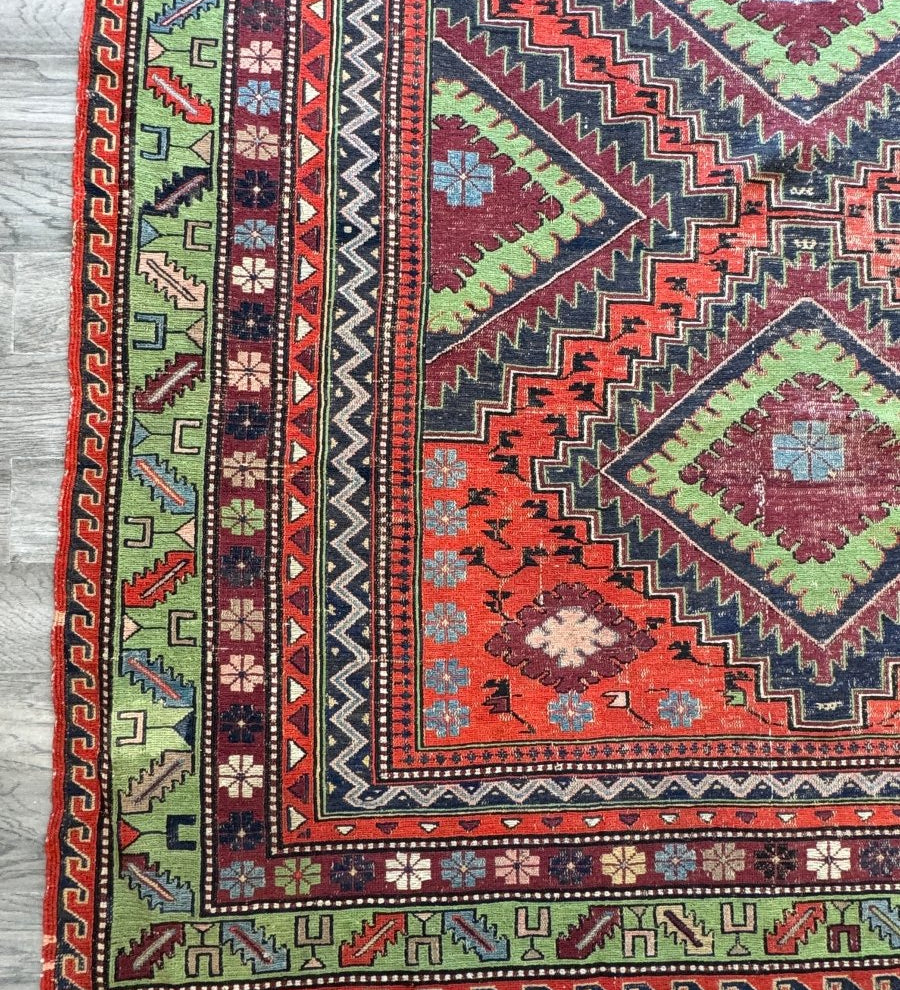 Caucasian Soumak Rug | 5' 11" x 10' - Rug the Rock