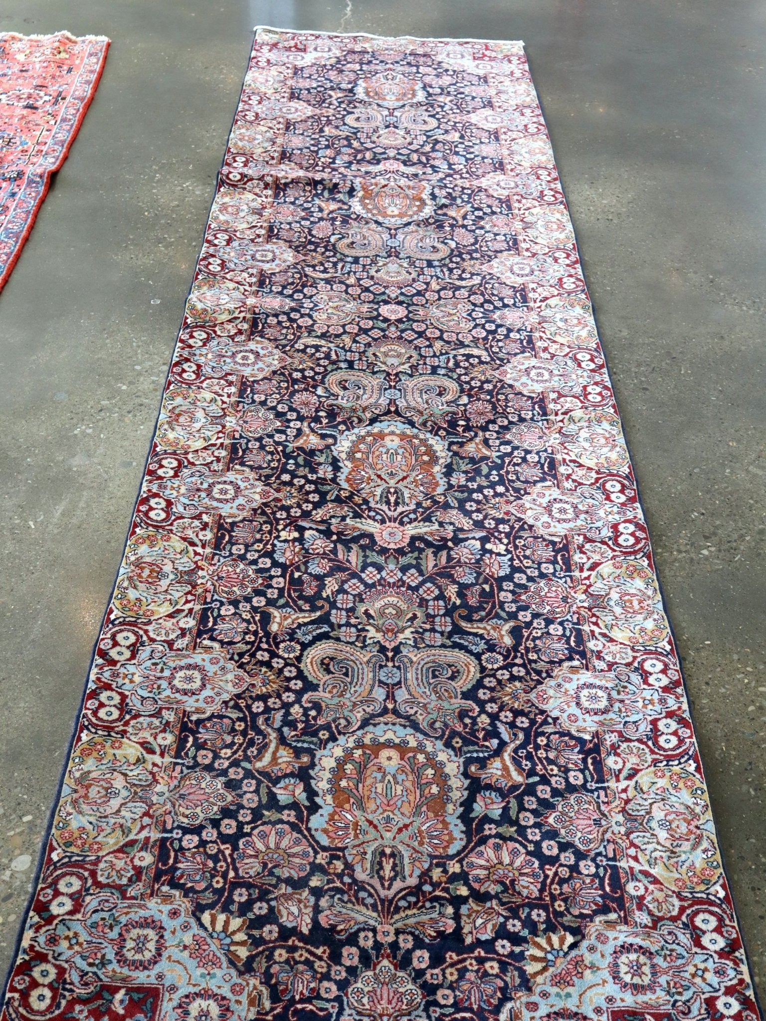 Fine Persian Kirman Runner Rug | 3' 4" x 12' 10" - Rug the Rock -