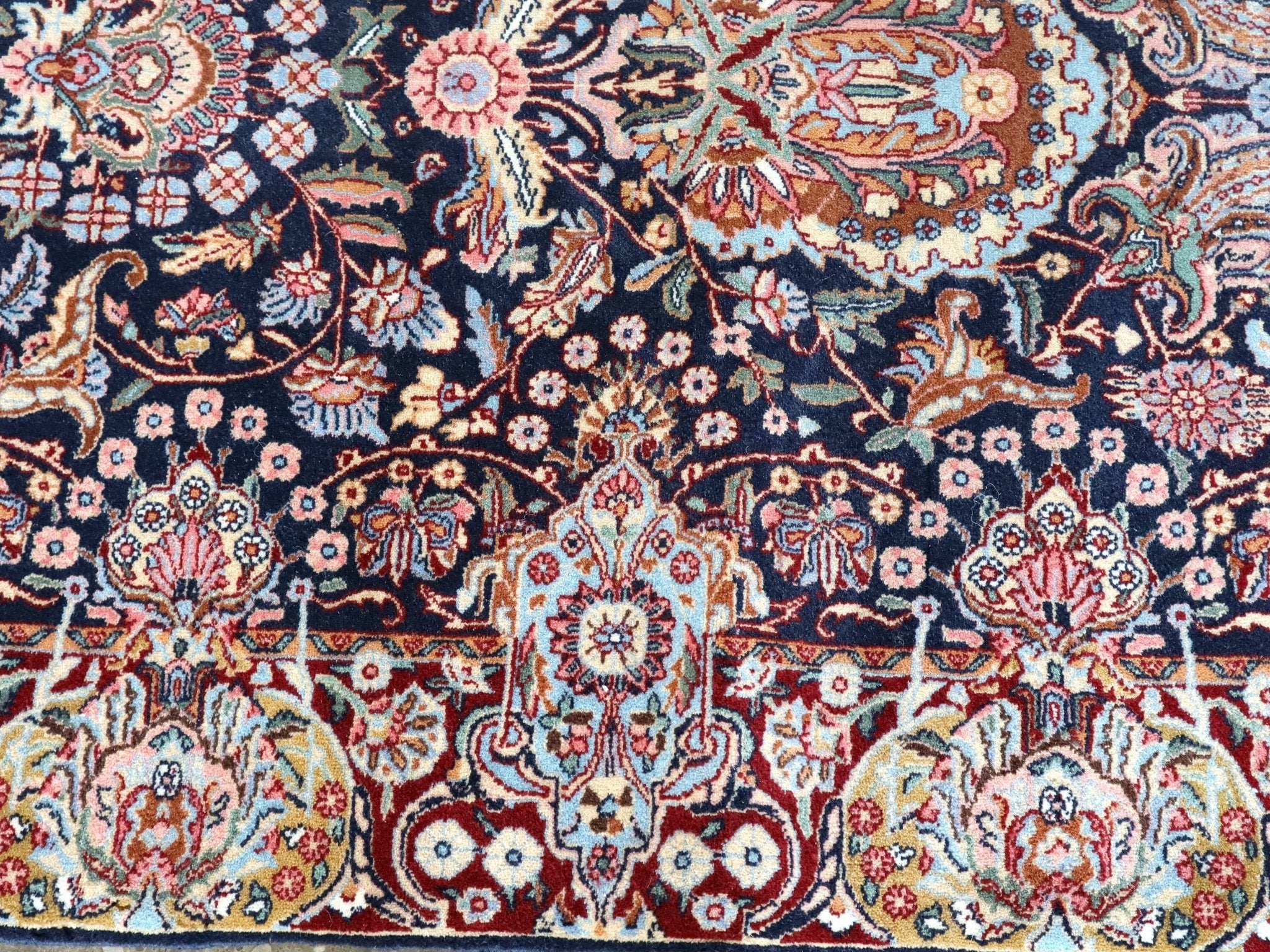 Fine Persian Kirman Runner Rug | 3' 4" x 12' 10" - Rug the Rock -