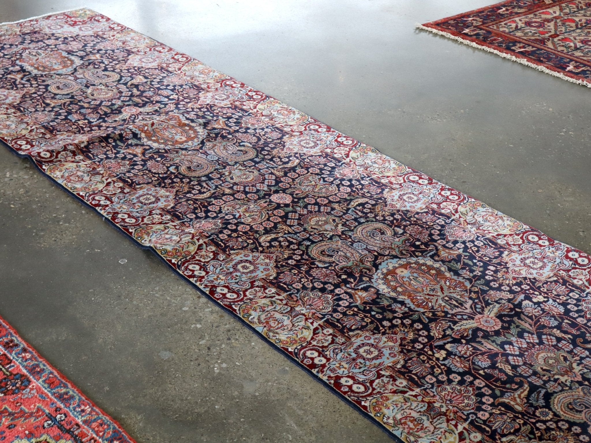 Fine Persian Kirman Runner Rug | 3' 4" x 12' 10" - Rug the Rock -