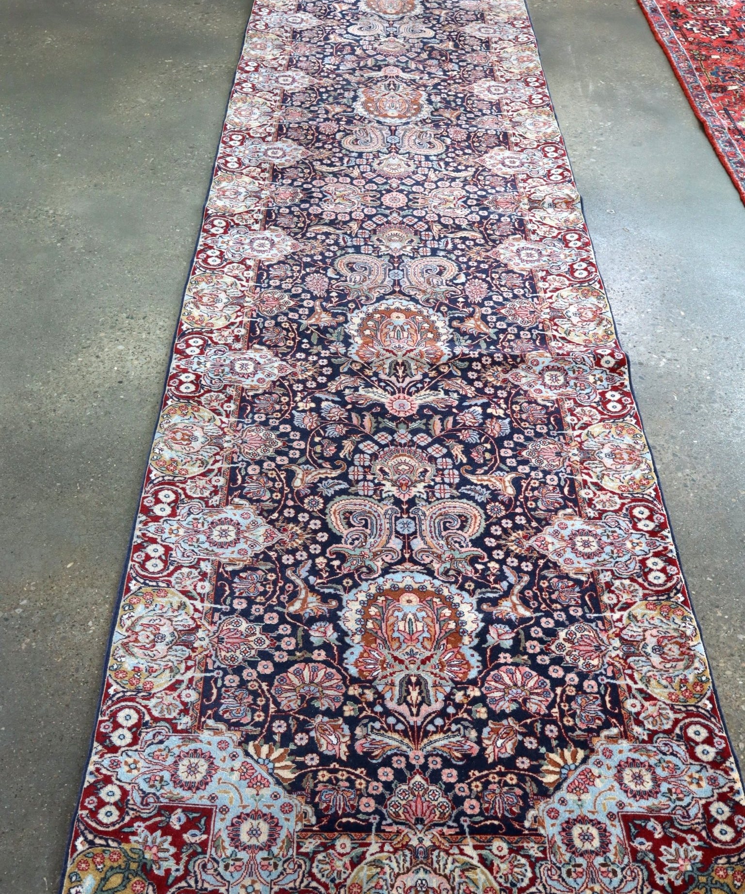 Fine Persian Kirman Runner Rug | 3' 4" x 12' 10" - Rug the Rock -