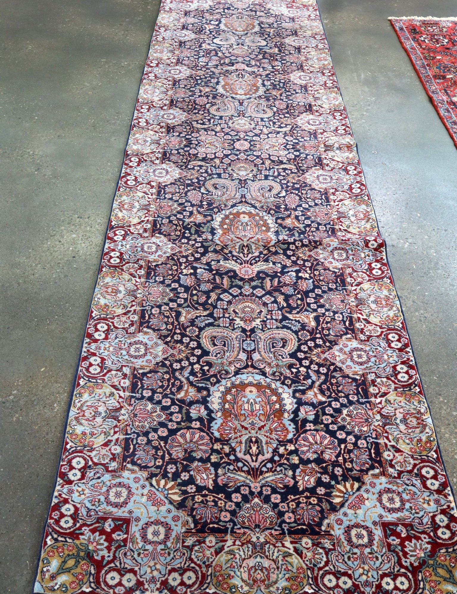 Fine Persian Kirman Runner Rug | 3' 4" x 12' 10" - Rug the Rock -