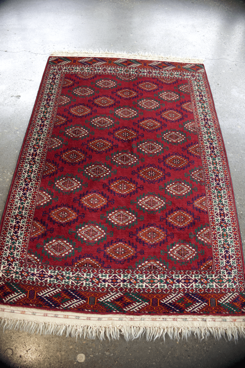Fine Soviet Bukhara Rug | 3' 8" x 6' 4" - Rug the Rock - available