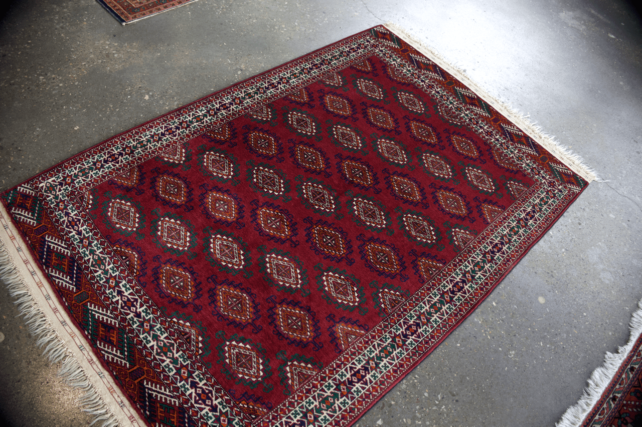 Fine Soviet Bukhara Rug | 3' 8" x 6' 4" - Rug the Rock - available
