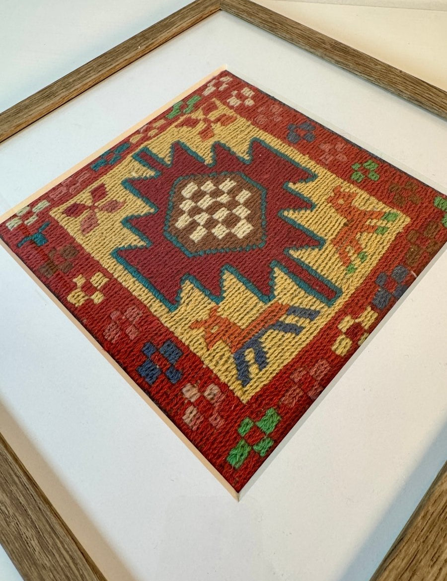 Framed Azerbaijan Kilim No.2 - Rug the Rock - framed rugs