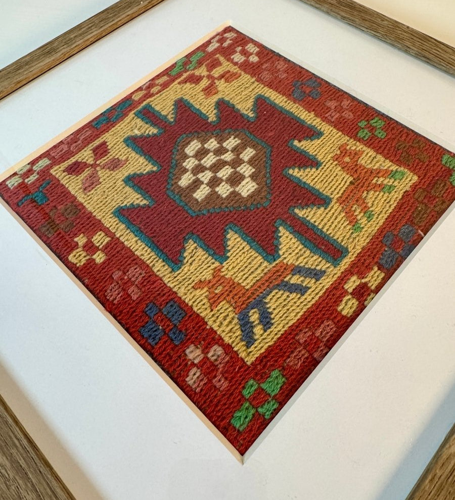 Framed Azerbaijan Kilim No.2 - Rug the Rock - framed rugs