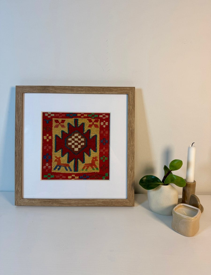 Framed Azerbaijan Kilim No.2 - Rug the Rock - framed rugs