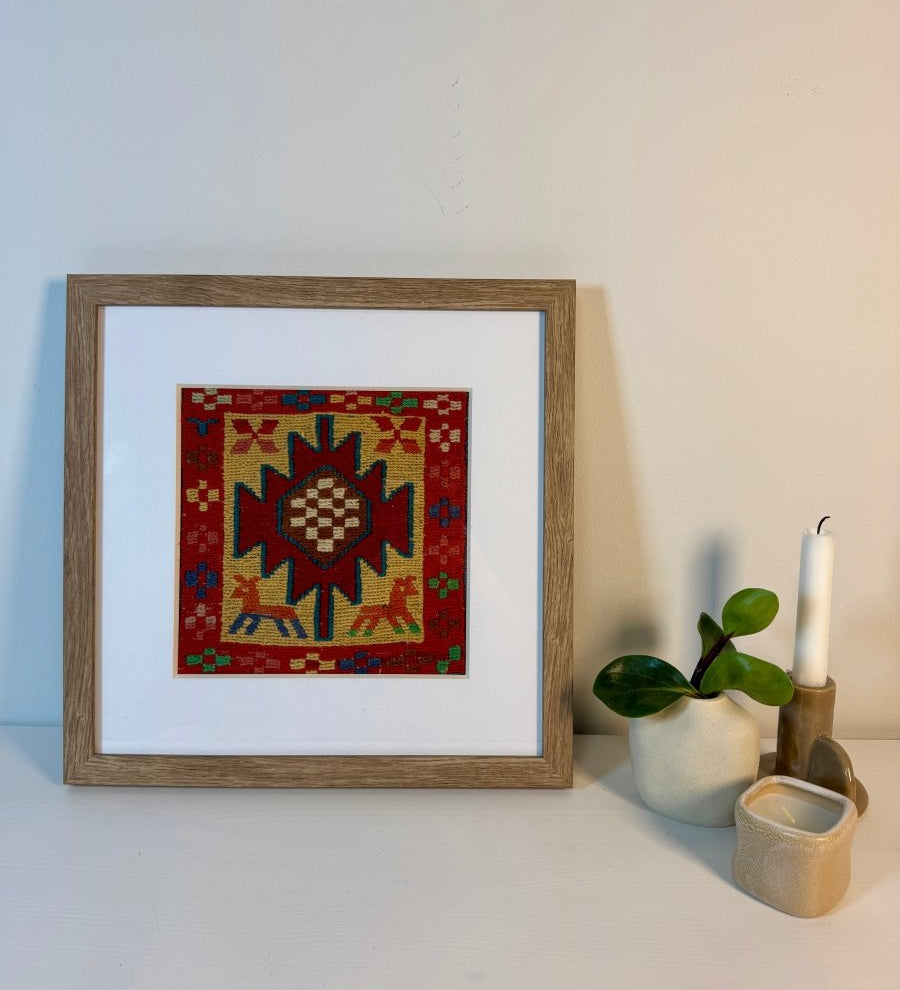 Framed Azerbaijan Kilim No.2 - Rug the Rock - framed rugs