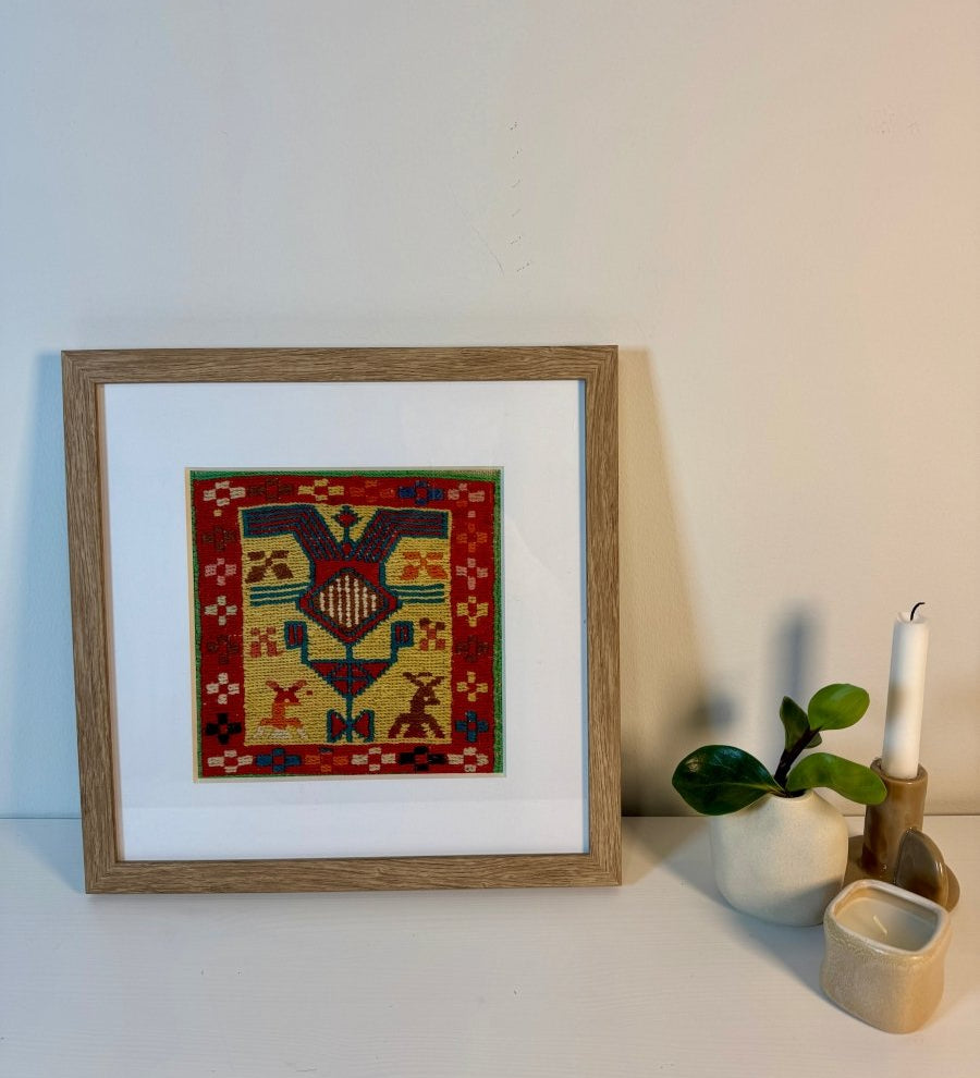 Framed Azerbaijan Kilim No.3 - Rug the Rock - framed rugs