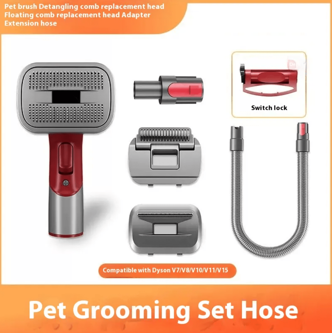 Full Series Pet Shaver Comb Suit with Hair Suction Head for Dogs and Cats - Rug the Rock -