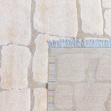 Hand-Knotted Wool Rug — Carved Ivory Cobblestones | 8'5" × 10'4"
