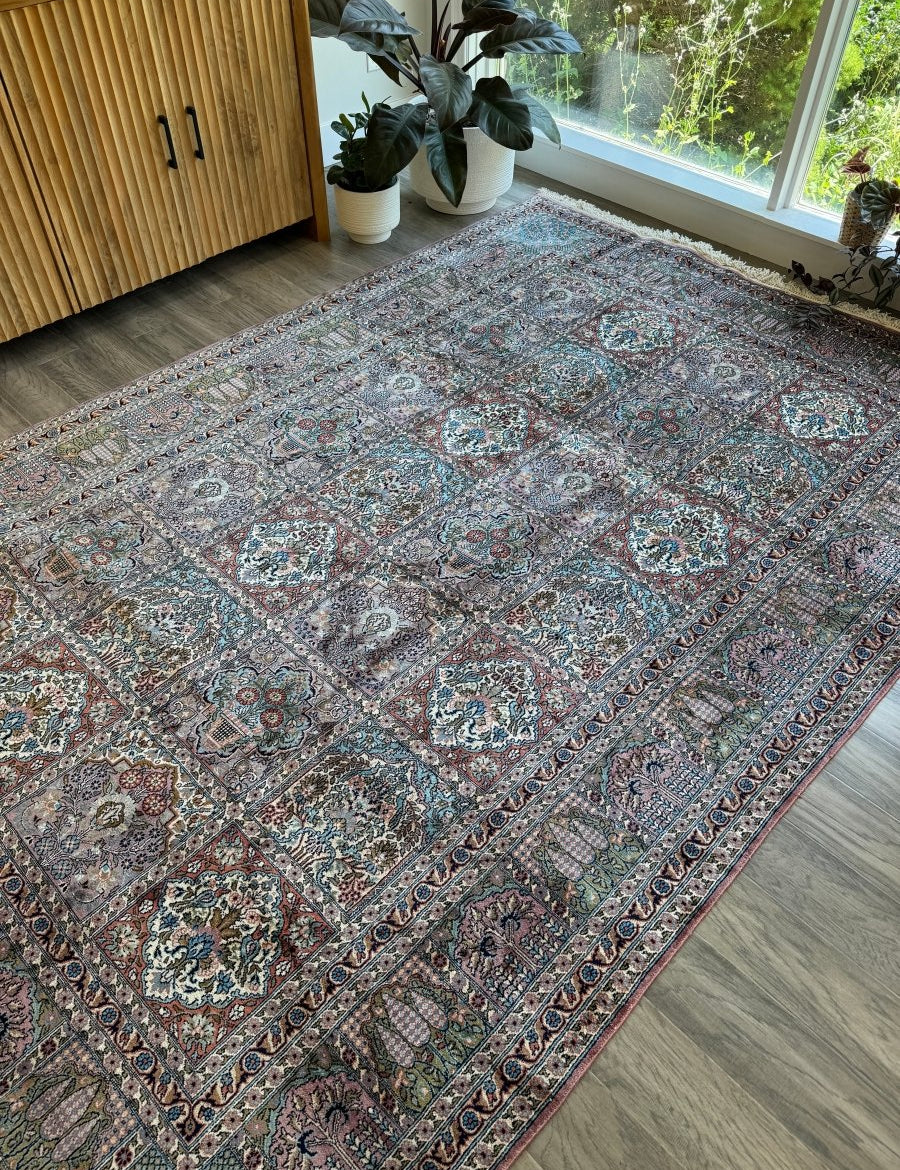 Indian Kashmir Rug | 6' 0" x 8' 11" - Rug the Rock