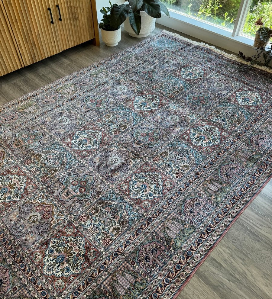 Indian Kashmir Rug | 6' 0" x 8' 11" - Rug the Rock