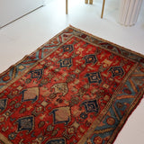 Kurdish Koliayi Rug | 4' 3" x 6' 1" - Rug the Rock - available rugsbrown and taupe colorLarge Rugs > 4' x 8'
