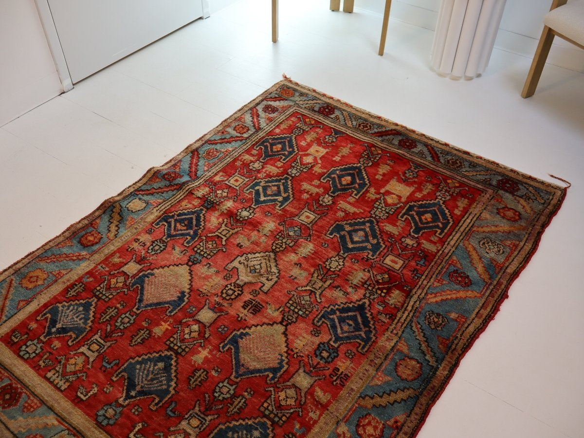 Kurdish Koliayi Rug | 4' 3" x 6' 1" - Rug the Rock - available rugsbrown and taupe colorLarge Rugs > 4' x 8'