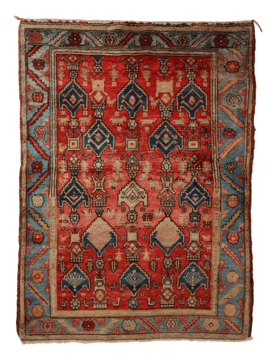 Kurdish Koliayi Rug | 4' 3" x 6' 1" - Rug the Rock - available rugsbrown and taupe colorLarge Rugs > 4' x 8'