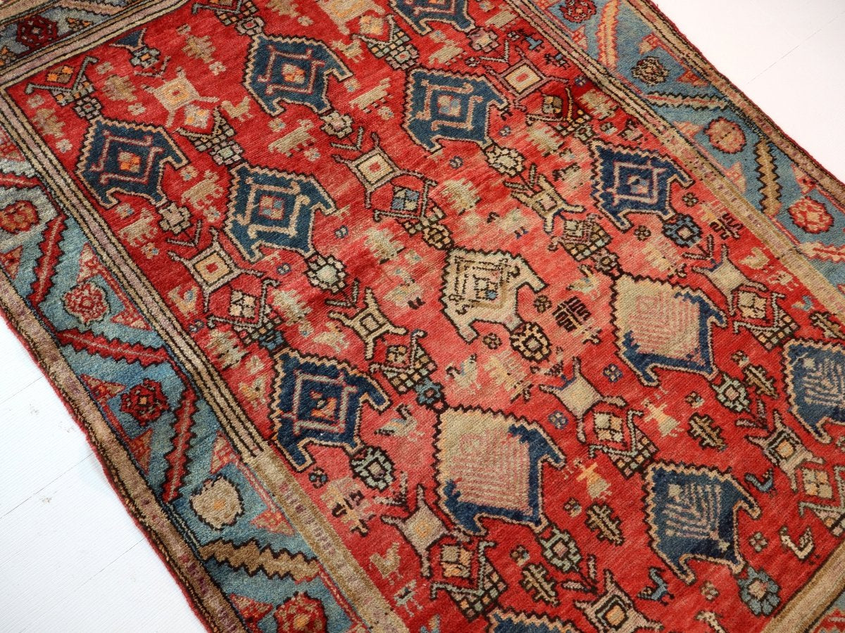 Kurdish Koliayi Rug | 4' 3" x 6' 1" - Rug the Rock - available rugsbrown and taupe colorLarge Rugs > 4' x 8'