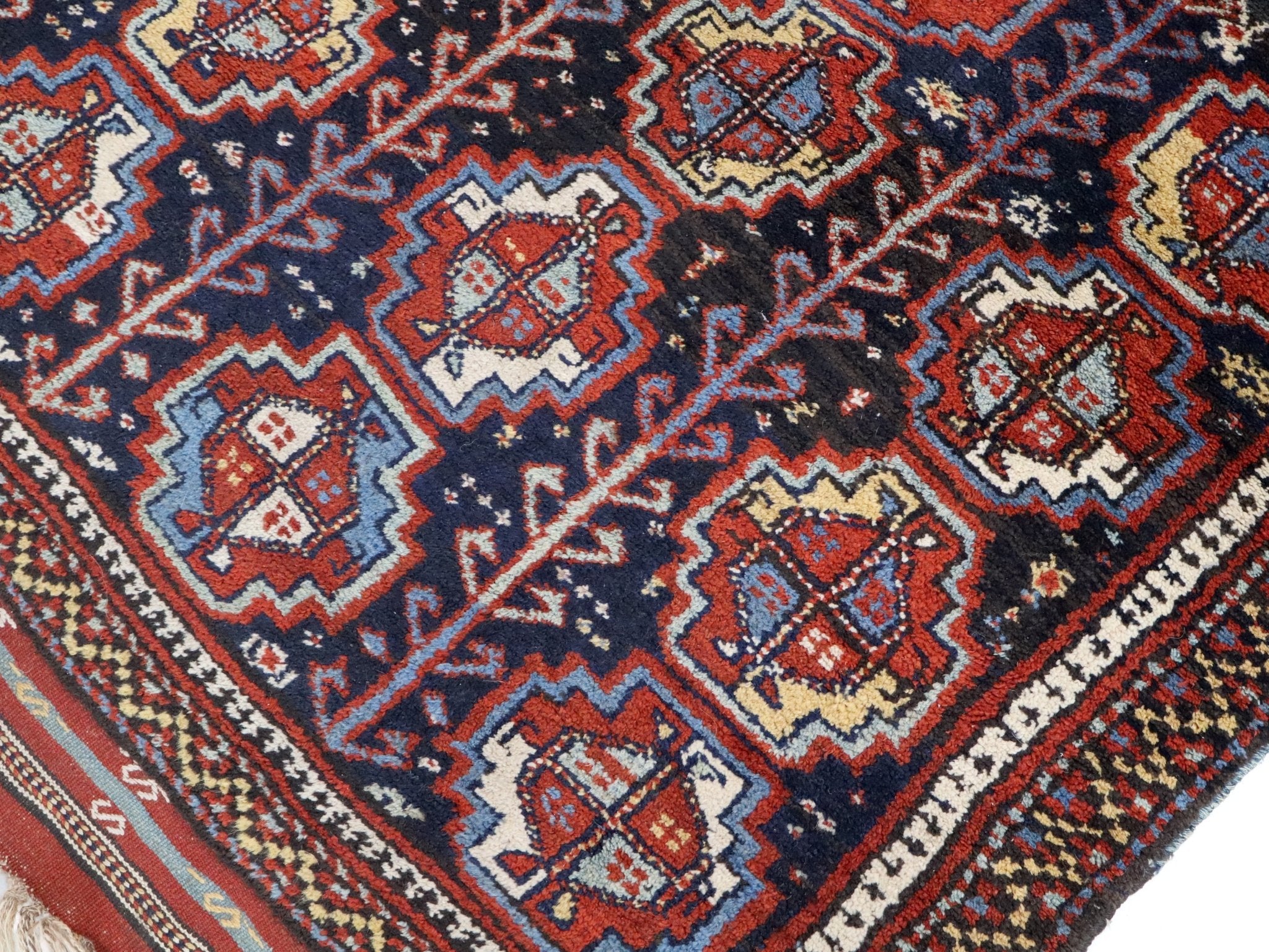 Kurdish Quchan Rug | 4' x 5' 8" - Rug the Rock - available rugsbrown and taupe colorLarge Rugs > 4' x 8'